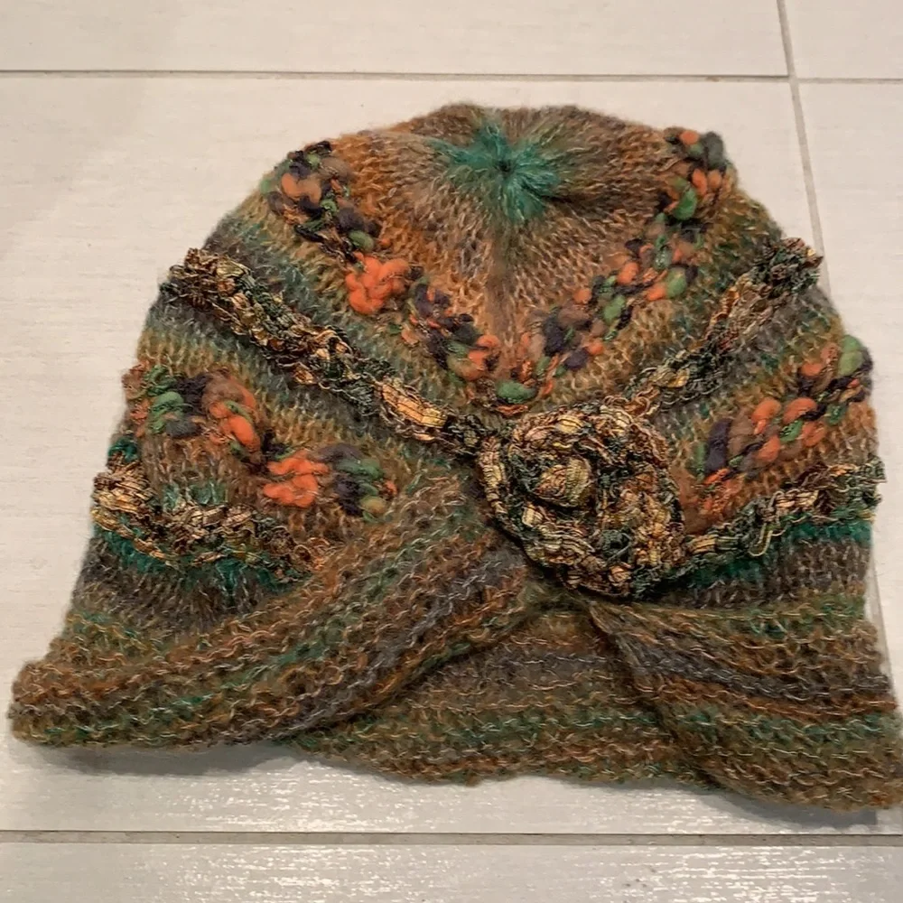 KNITTED BY ME🌺OOAK🌺Handmade Cardigan with Hat - Picture 16 of 17